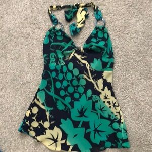 Ted Baker halter 100% silk top